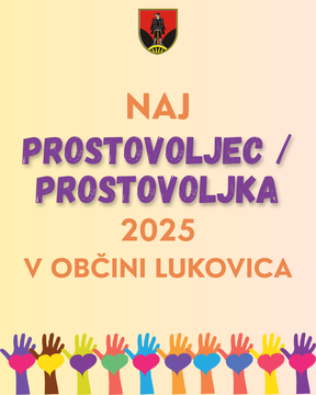 Foto: Letak za naj prostovoljca/prostovoljko 2025 v Občini Lukovica