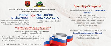 Prireditev ob dnevu državnosti in zaključku šolskega leta 2026 